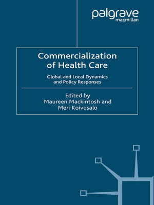 cover image of Commercialization of Health Care